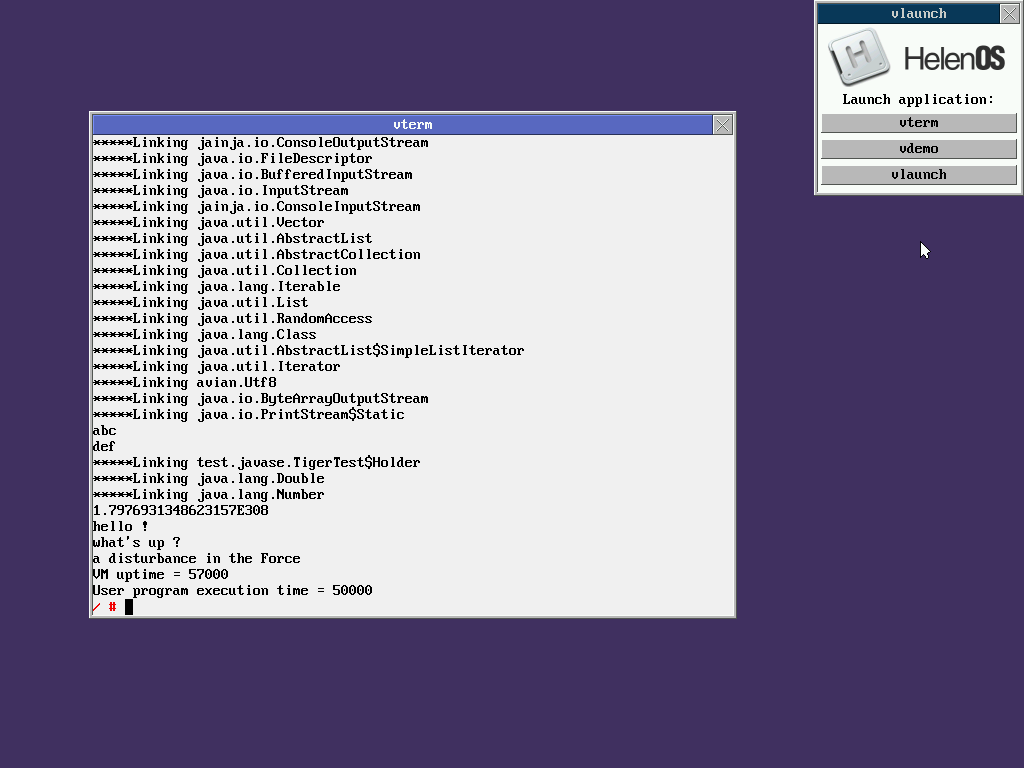 Jainja JVM on HelenOS Jainja JVM on HelenOS