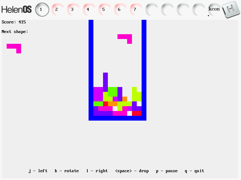 Application no. 1: Tetris Application no. 1: Tetris